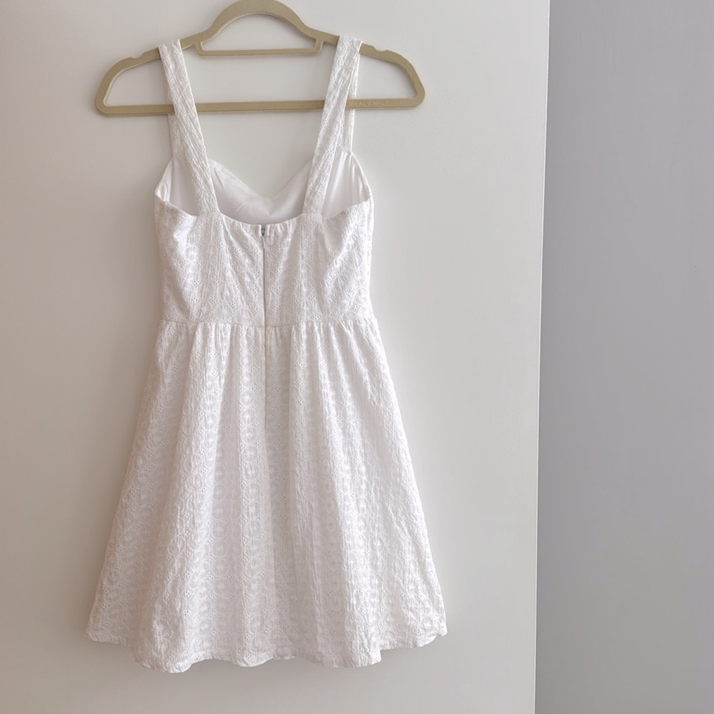 White Lace Eyelet Dress - Picture 5 of 5